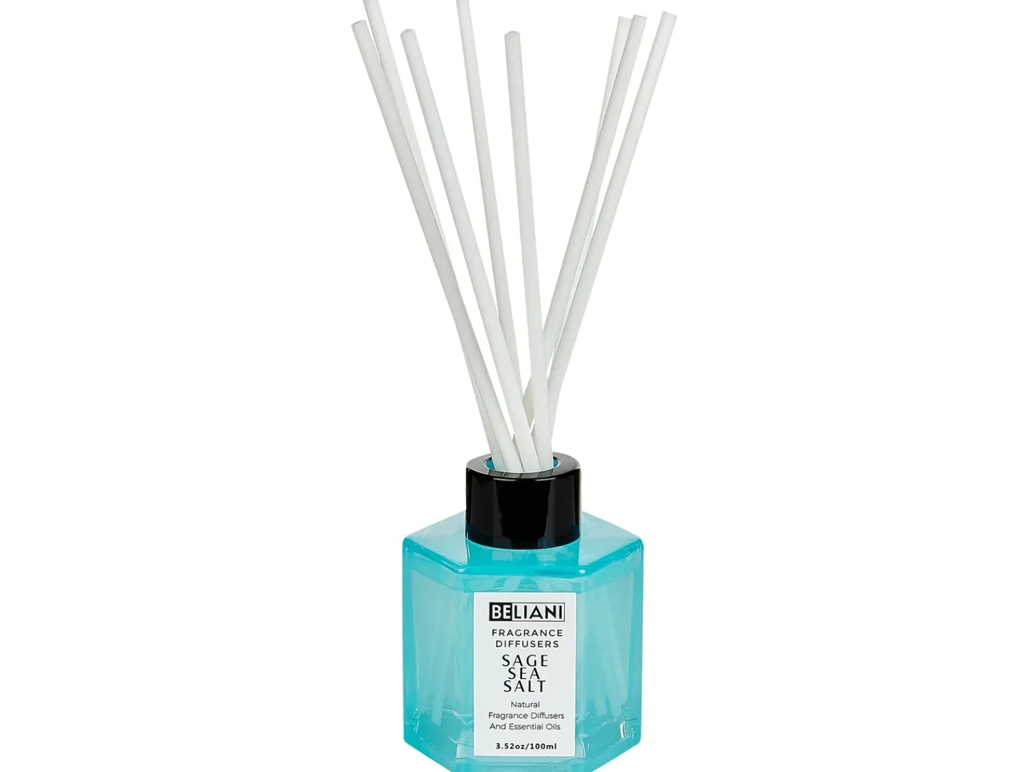 New Beliani Candela Profumata con Diffusore di Fragranze CLASSY TINT Cera di Soia Note fresche Blu