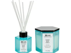 New Beliani Candela Profumata con Diffusore di Fragranze CLASSY TINT Cera di Soia Note fresche Blu