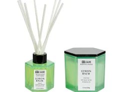 Clearance Beliani Candela Profumata con Diffusore di Fragranze CLASSY TINT Cera di Soia Note fresche Verde