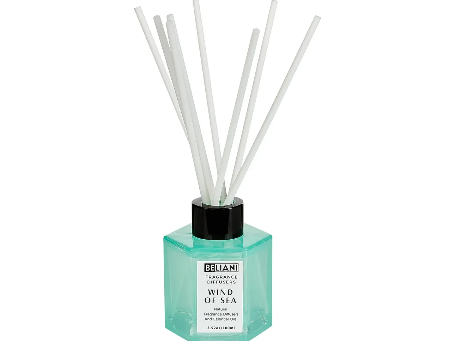 Clearance Beliani Candela Profumata con Diffusore di Fragranze CLASSY TINT Cera di Soia Note fresche Blu