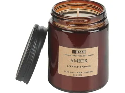 Beliani Candela Profumata con Diffusore di Fragranze DARK ELEGANCE 9 cm Marrone