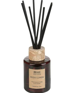 New Beliani Candela Profumata con Diffusore di Fragranze DARK ELEGANCE 9 cm Marrone