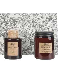 New Beliani Candela Profumata con Diffusore di Fragranze DARK ELEGANCE 9 cm Marrone