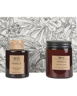 Discount Beliani Candela Profumata con Diffusore di Fragranze DARK ELEGANCE 9 cm Marrone