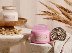 Online Beliani Candela Profumata DELIGHT BLISS Cera di Soia Note fresche Rosa