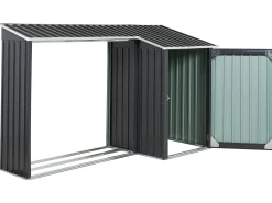 Discount Beliani Capanno per gli attrezzi AOSTA 270 cm 105 cm Nero Grigio