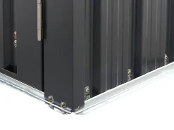 Discount Beliani Capanno per gli attrezzi AOSTA 270 cm 105 cm Nero Grigio