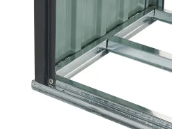 Discount Beliani Capanno per gli attrezzi AOSTA 270 cm 105 cm Nero Grigio