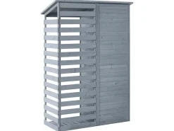 Sale Beliani Capanno per gli attrezzi CENGIO 130 cm 57 cm Grigio Grigio Nero