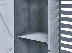 Sale Beliani Capanno per gli attrezzi CENGIO 130 cm 57 cm Grigio Grigio Nero
