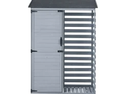 Sale Beliani Capanno per gli attrezzi CENGIO 130 cm 57 cm Grigio Grigio Nero