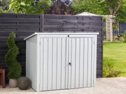 Discount Beliani Capanno per gli attrezzi MOENA 158 cm 96 cm chiaro Grigio