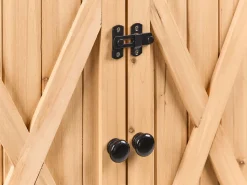 Sale Beliani Capanno per gli attrezzi SENIGA 85 cm 46 cm Naturale Naturale Nero