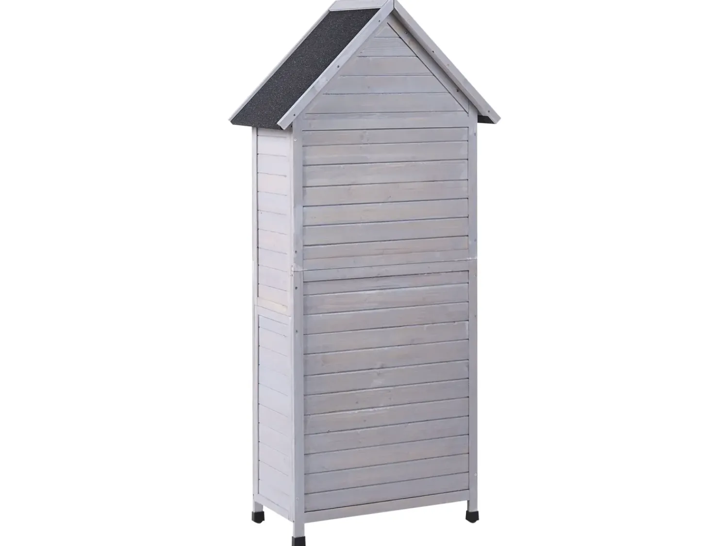 Best Beliani Capanno per gli attrezzi SENIGA 85 cm 46 cm Grigio Grigio Nero