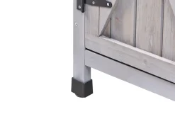 Best Beliani Capanno per gli attrezzi SENIGA 85 cm 46 cm Grigio Grigio Nero