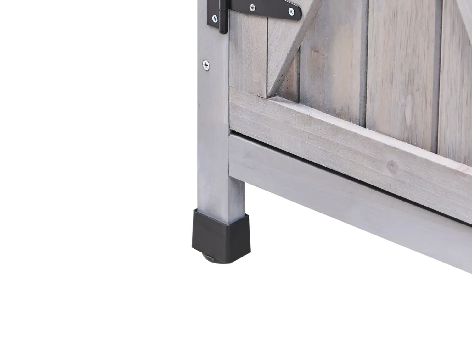Best Beliani Capanno per gli attrezzi SENIGA 85 cm 46 cm Grigio Grigio Nero