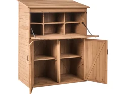 Sale Beliani Capanno per gli attrezzi TOFFIA 127 cm 66 cm Marrone