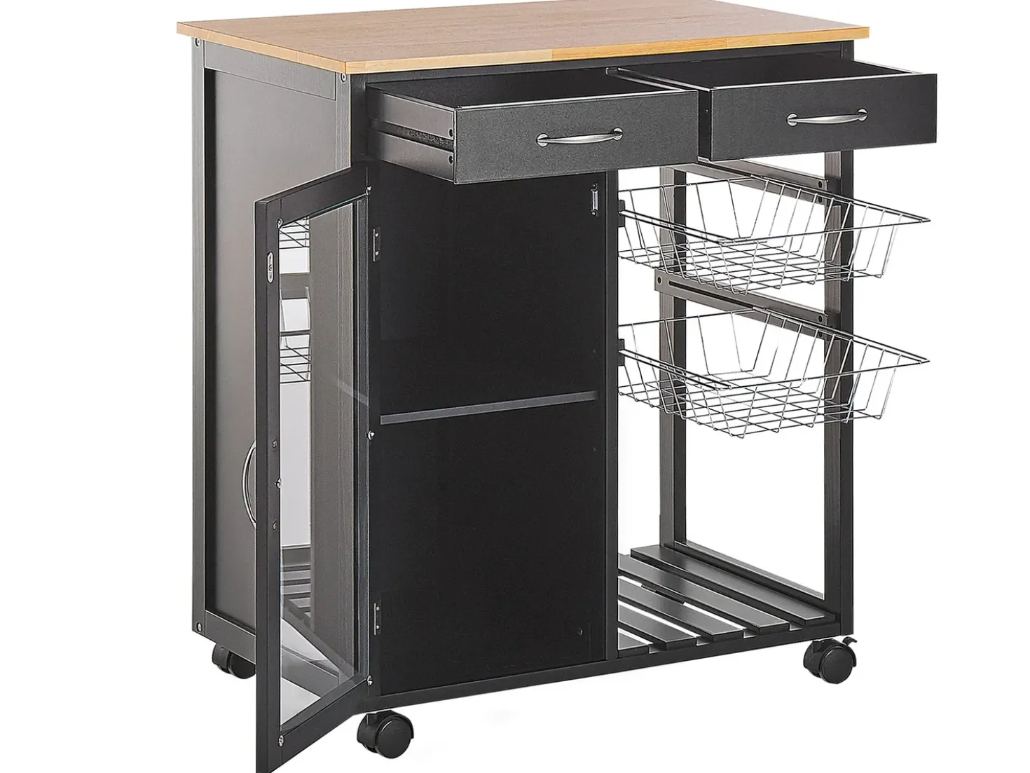 Carrello portavivande BOVES Nero