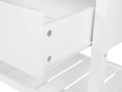 Sale Beliani Carrello portavivande NAVARINO Legno Bianco Bianco Marrone