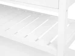 Sale Beliani Carrello portavivande NAVARINO Legno Bianco Bianco Marrone
