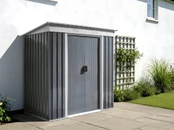 Hot Beliani Casetta da giardino ACILIA 174 cm 110 cm Grigio grafite Bianco Grigio