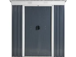 Hot Beliani Casetta da giardino ACILIA 174 cm 110 cm Grigio grafite Bianco Grigio