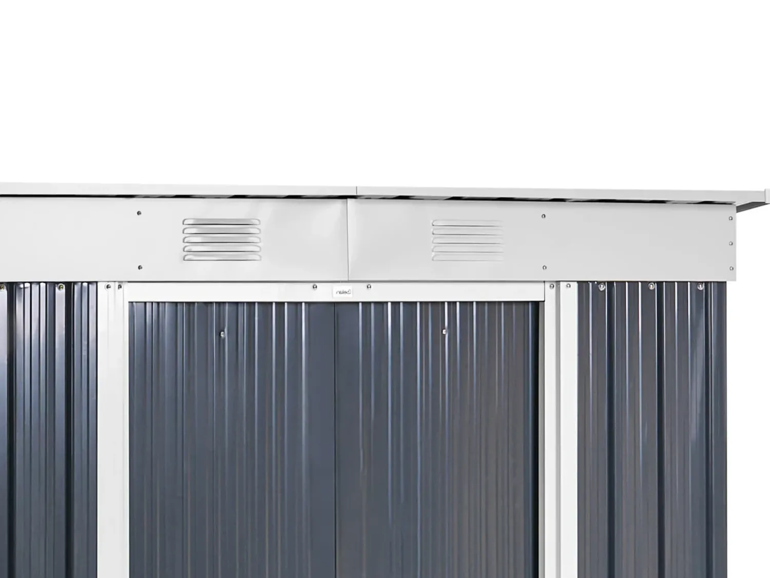 Hot Beliani Casetta da giardino ACILIA 174 cm 110 cm Grigio grafite Bianco Grigio