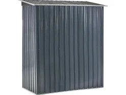 Outlet Beliani Casetta da giardino AISONE 150 cm 89 cm Grigio grafite Bianco Grigio
