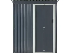 Outlet Beliani Casetta da giardino AISONE 150 cm 89 cm Grigio grafite Bianco Grigio