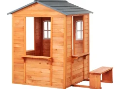 Outlet Beliani Casetta da giardino AMPELIKO Legno di abete Marrone Bianco Grigio Marrone