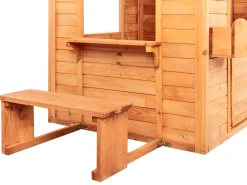 Outlet Beliani Casetta da giardino AMPELIKO Legno di abete Marrone Bianco Grigio Marrone