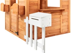 Outlet Beliani Casetta da giardino AMPELIKO Legno di abete Marrone Bianco Grigio Marrone