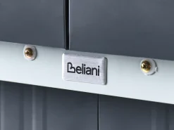 Outlet Beliani Casetta da giardino CIRELLA 194 cm 118 cm Grigio grafite Bianco Grigio