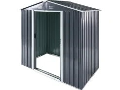 Outlet Beliani Casetta da giardino CIRELLA 194 cm 118 cm Grigio grafite Bianco Grigio