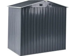 Outlet Beliani Casetta da giardino CIRELLA 194 cm 118 cm Grigio grafite Bianco Grigio