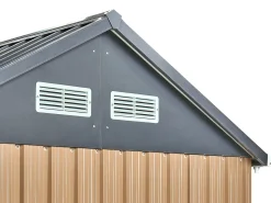 Best Beliani Casetta da giardino NOCCIANO 220 cm Marrone Marrone Grigio