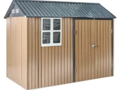 Best Beliani Casetta da giardino NOCCIANO 220 cm Marrone Marrone Grigio