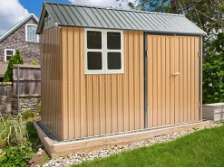 Best Beliani Casetta da giardino NOCCIANO 220 cm Marrone Marrone Grigio