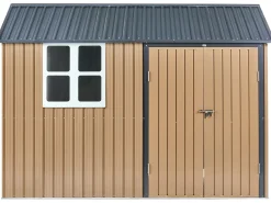 Best Beliani Casetta da giardino NOCCIANO 220 cm Marrone Marrone Grigio