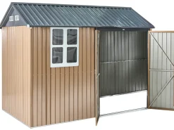 Best Beliani Casetta da giardino NOCCIANO 220 cm Marrone Marrone Grigio