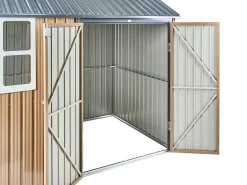 Best Beliani Casetta da giardino NOCCIANO 220 cm Marrone Marrone Grigio
