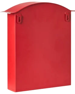 New Beliani Cassetta postale di Natale ESPOO 30 cm Rosso Bianco Rosso