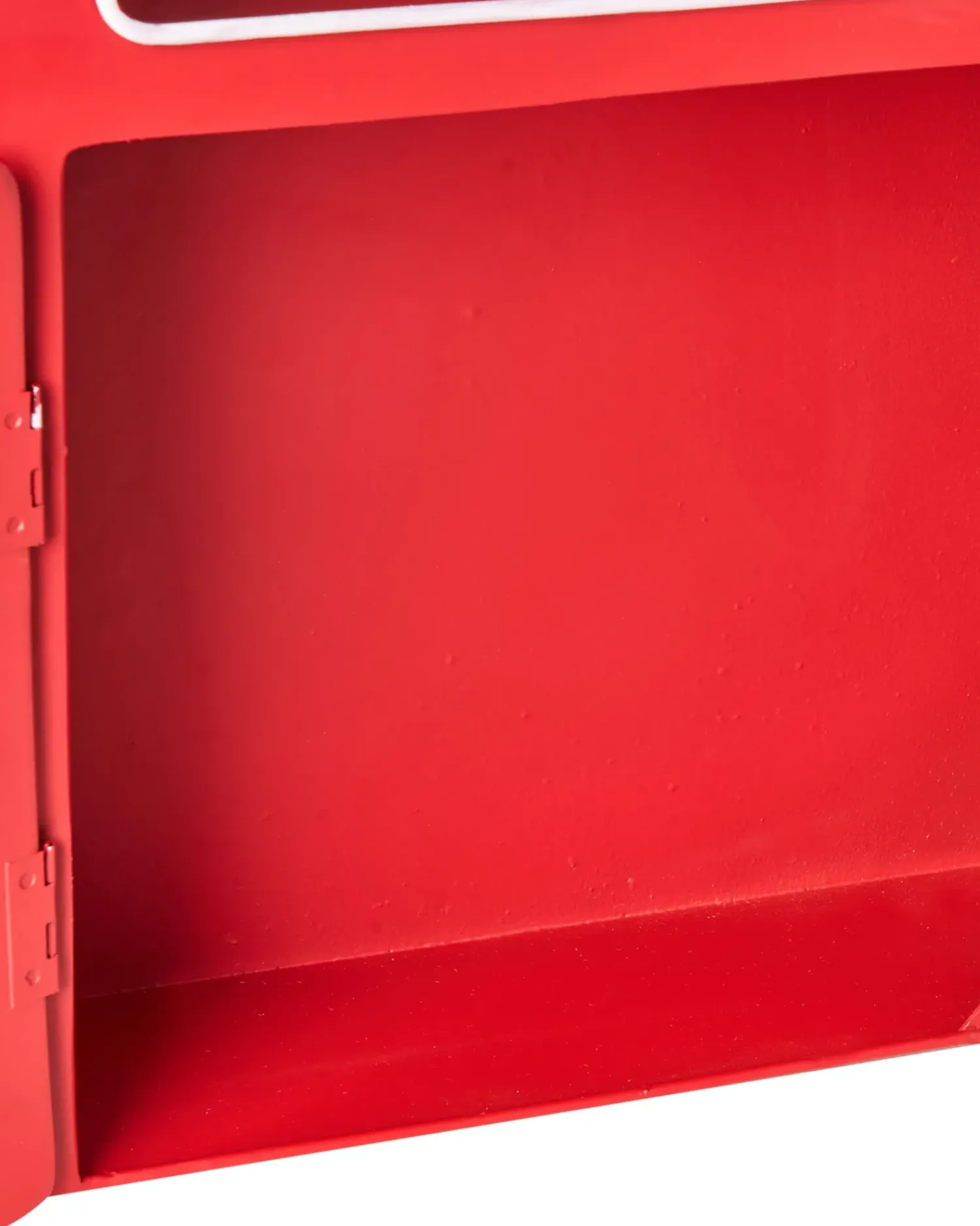 New Beliani Cassetta postale di Natale ESPOO 30 cm Rosso Bianco Rosso