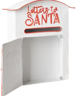 Sale Beliani Cassetta postale di Natale ESPOO 30 cm Bianco Bianco Rosso