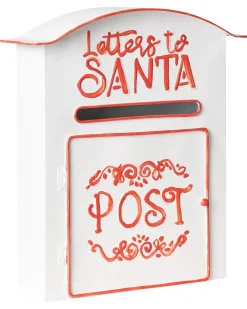 Sale Beliani Cassetta postale di Natale ESPOO 30 cm Bianco Bianco Rosso