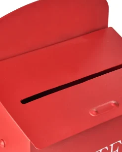 Hot Beliani Cassetta postale di Natale FORSSA 30 cm Rosso