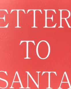 Hot Beliani Cassetta postale di Natale FORSSA 30 cm Rosso