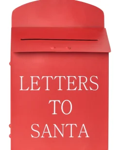 Hot Beliani Cassetta postale di Natale FORSSA 30 cm Rosso