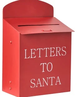Hot Beliani Cassetta postale di Natale FORSSA 30 cm Rosso