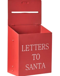 Hot Beliani Cassetta postale di Natale FORSSA 30 cm Rosso